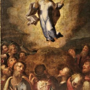  TEODORO D’ERRICO (Dirk Hendricksz) att. | “Ascensione di Cristo”, XVI sec. olio su tavola