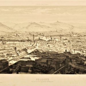 Guesdon Schultz | L’Italie à vol d’oiseau. Bologna due vedute 1849
