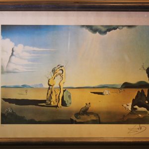 Salvador Dali,  ”Animali selvaggi nel deserto (Piccolo regno animale)” lito