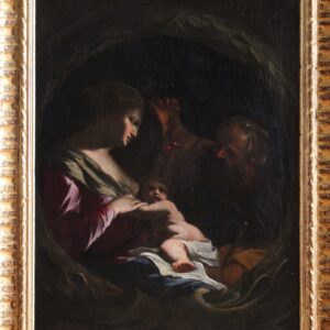 SACRA FAMIGLIA dipinto olio su tela Andrea Pozzo (Trento 1642 – Vienna 1709)